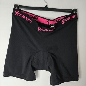 Canari Black Women's Cycling Shorts Padded Size Medium